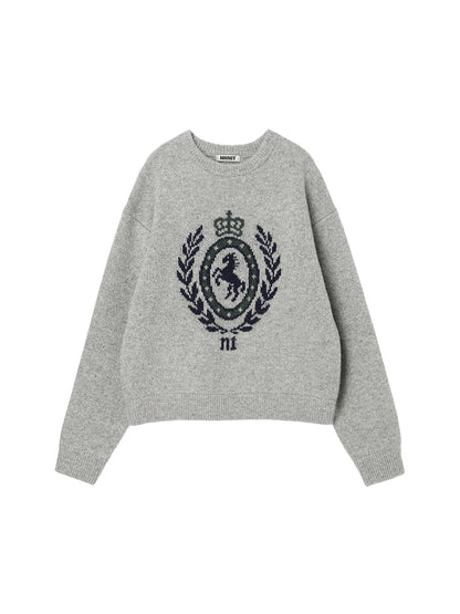 emblem jacquard KNIT