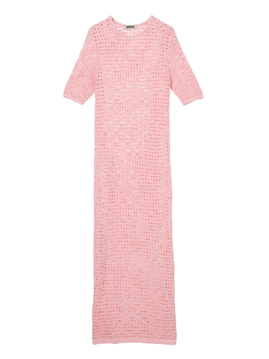 dry sheer KNIT long dress