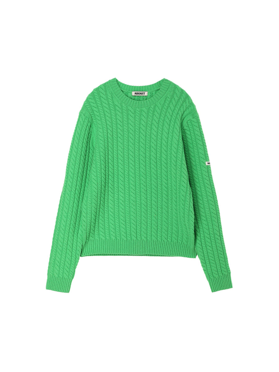 wool cable KNIT