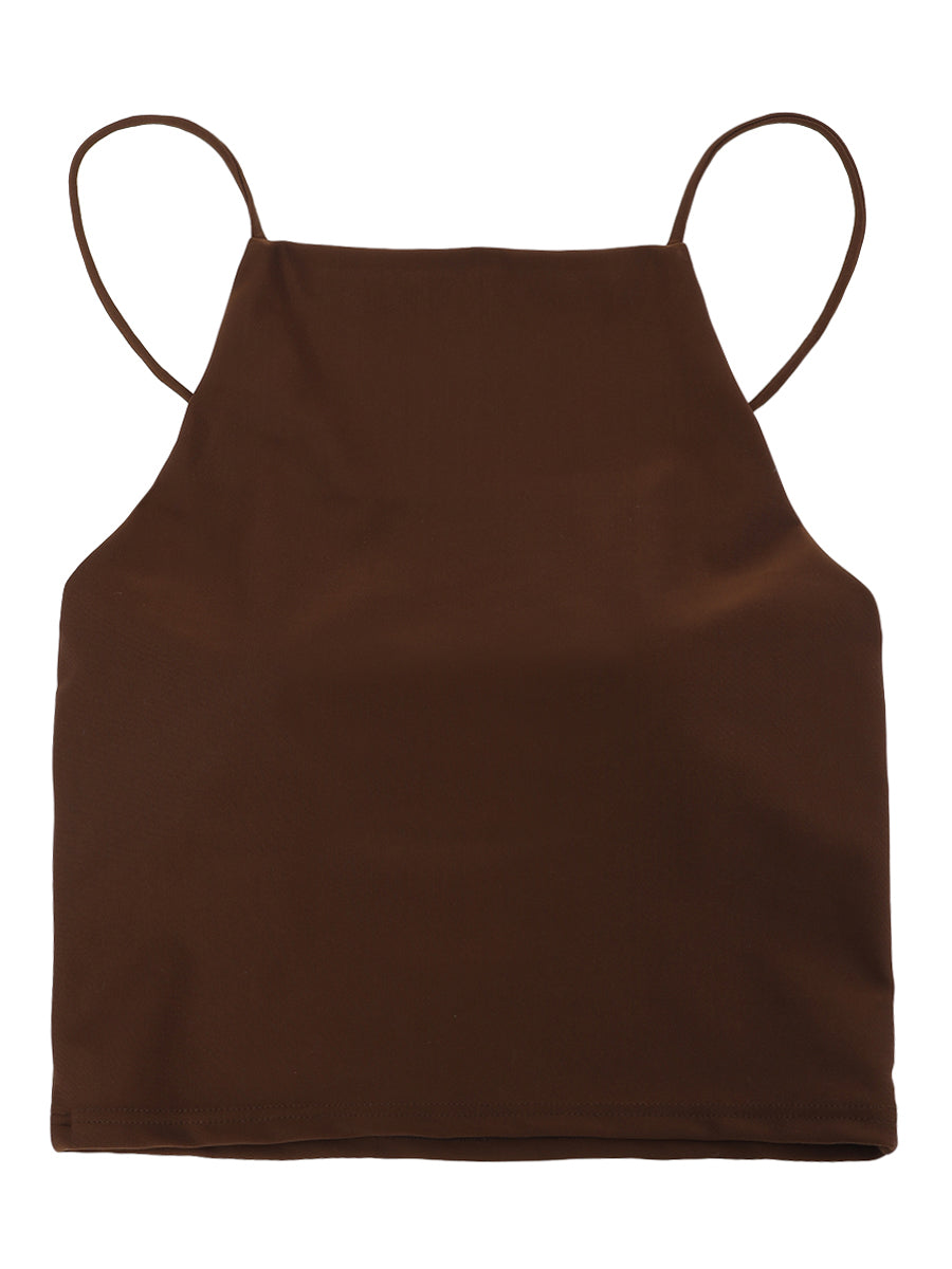 NKNIT camisole swim top ブラウン camisole swim top – NKNIT