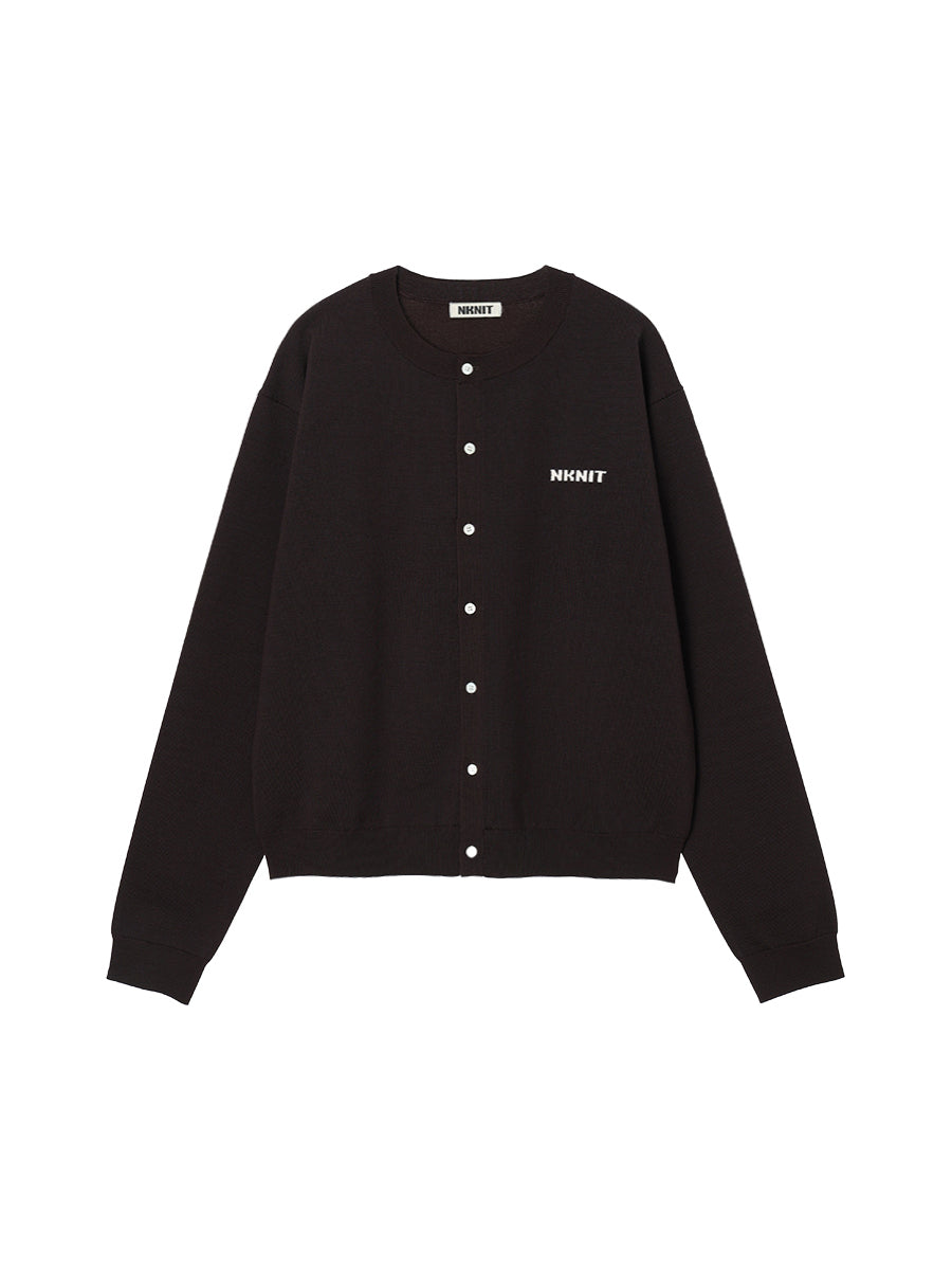 NKNIT logo cardigan