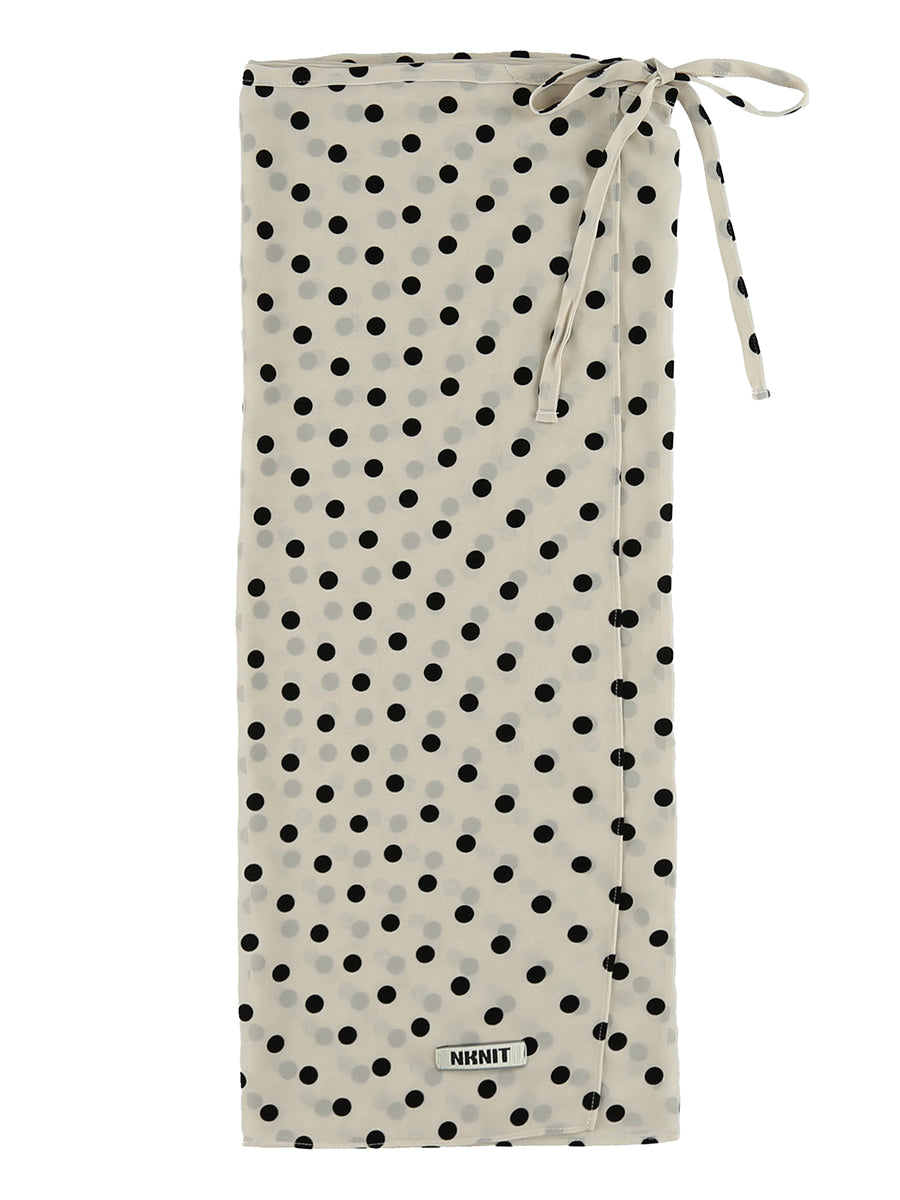 【NKNIT】dot wrap skirt ベージュ dot wrap skirt – NKNIT