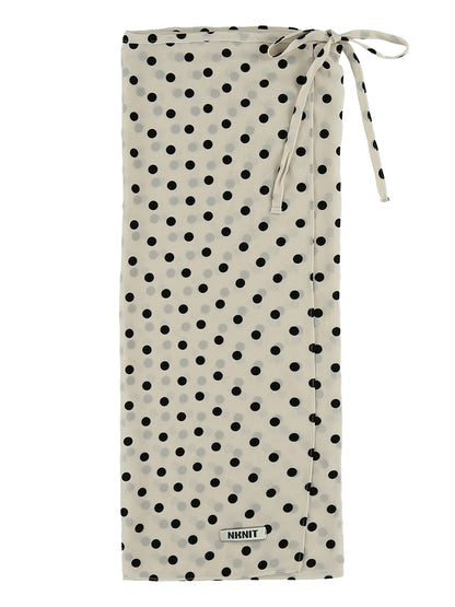 dot wrap skirt