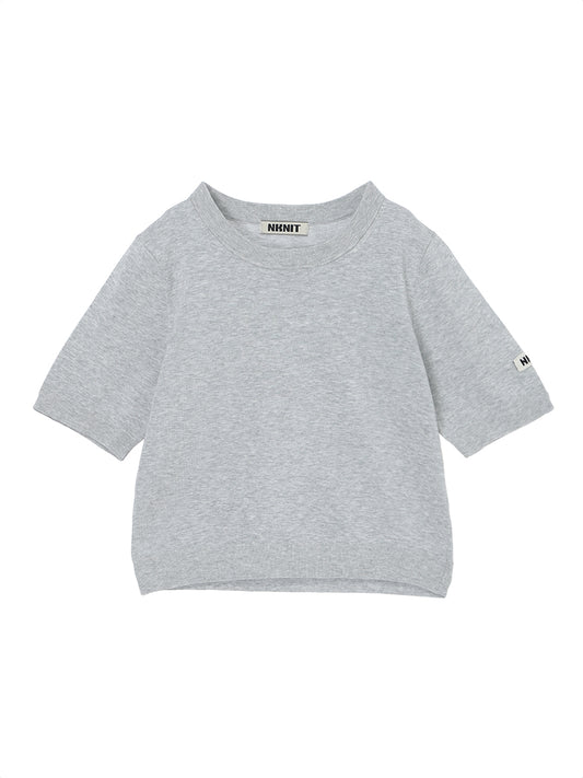 cotton/acetate KNIT t-shirt（mini)