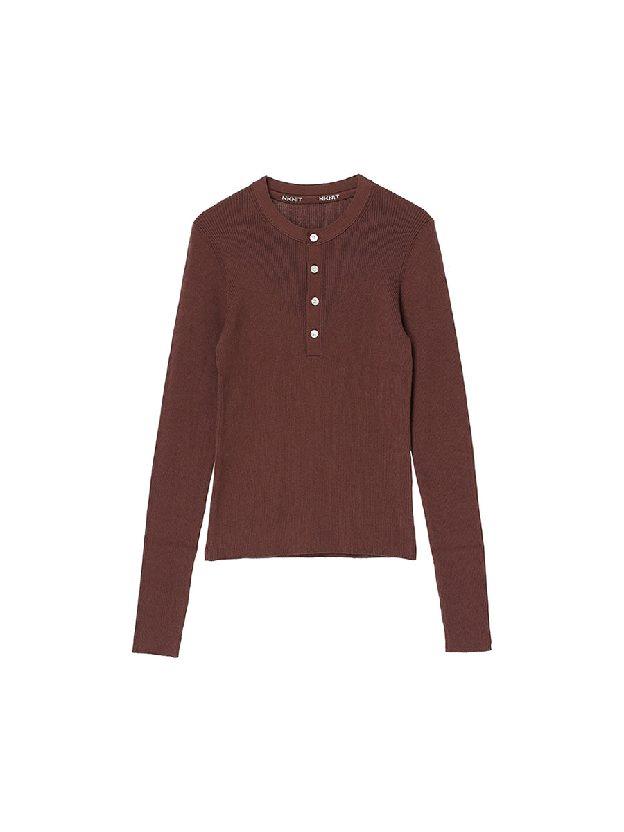 cotton henley KNIT
