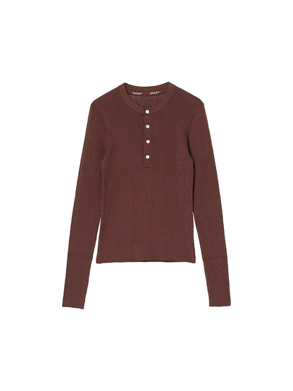 cotton henley KNIT