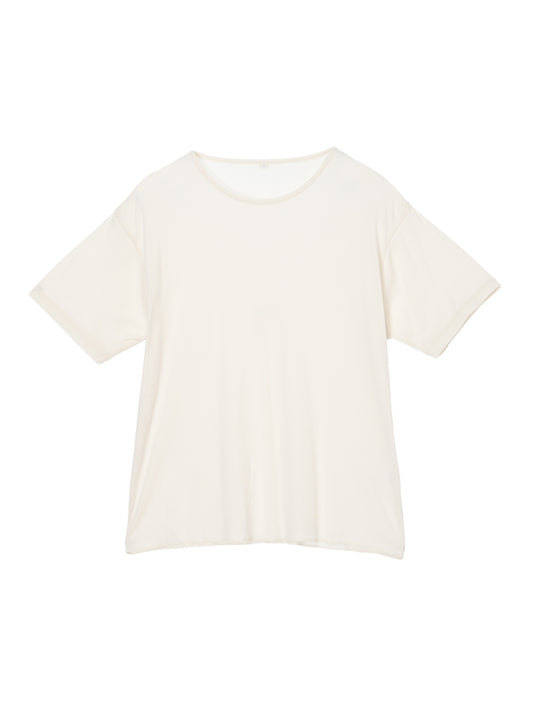 cotton/cashmere feathery T-shirt (small)