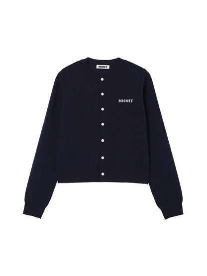 NKNIT logo cardigan