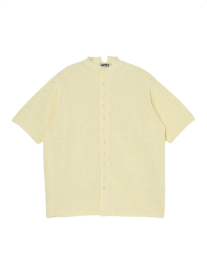 mock neck KNIT cardigan