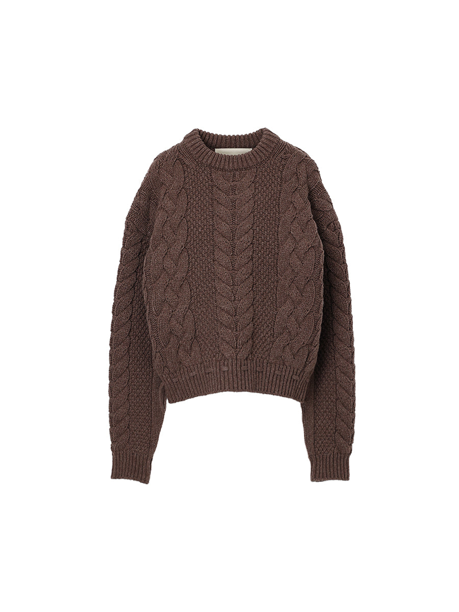 chunky cable KNIT