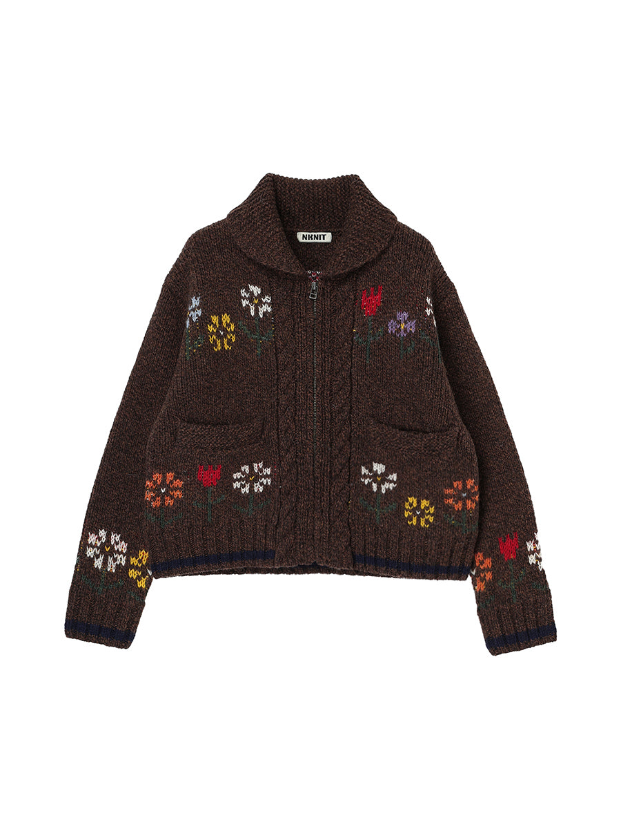 sweet home zip KNIT