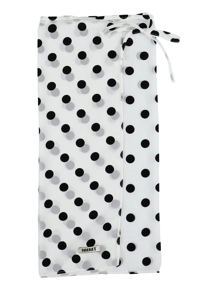 dot wrap skirt