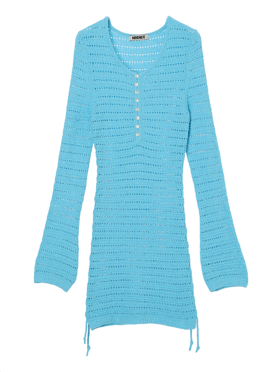 mesh KNIT mini dress