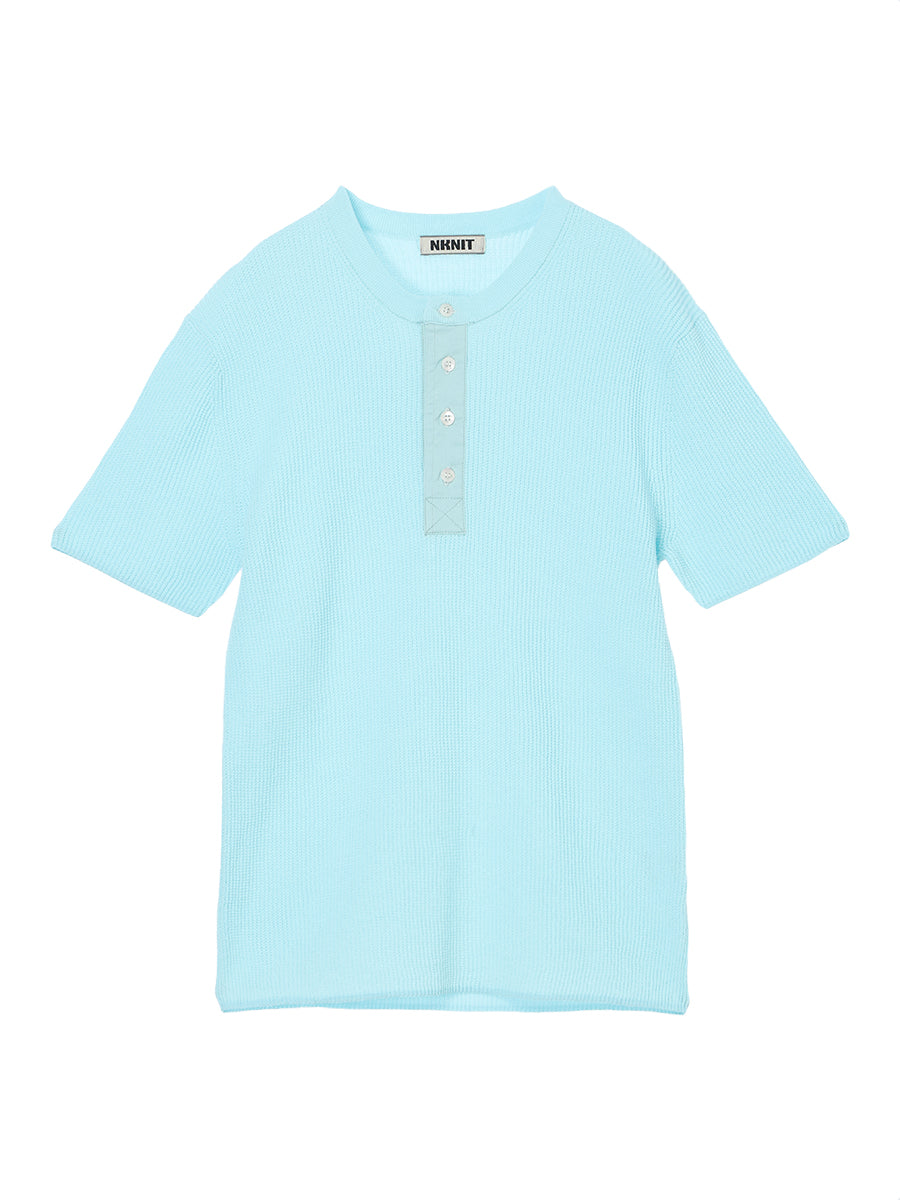 waffle henry neck KNIT