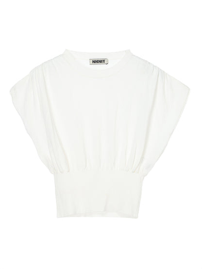 sheer gather KNIT