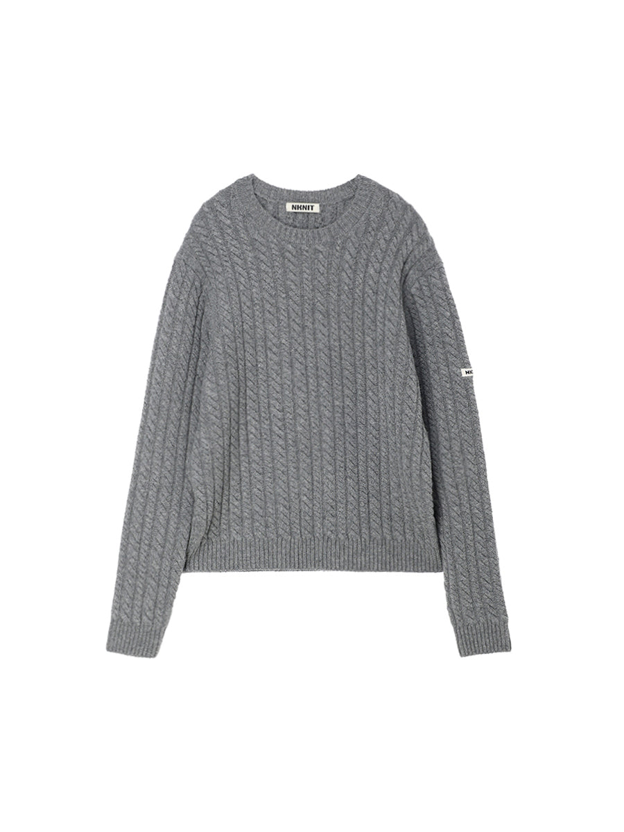 wool cable KNIT