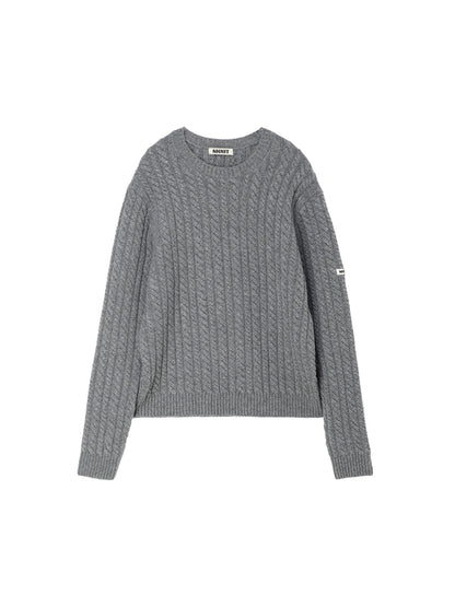 wool cable KNIT