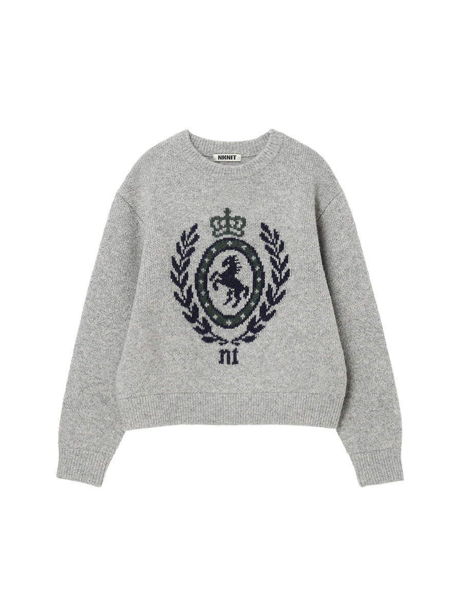 emblem jacquard KNIT