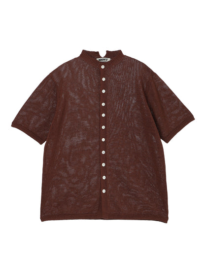 mock neck KNIT cardigan