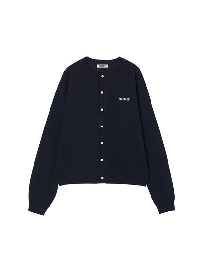 NKNIT logo cardigan