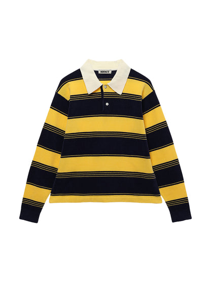 velvet touch KNIT polo shirt