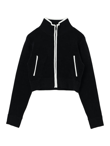 fleece touch KNIT jacket