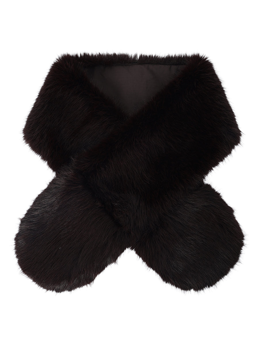 faux fur muffler