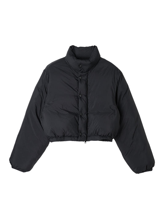 short balloon down jacket