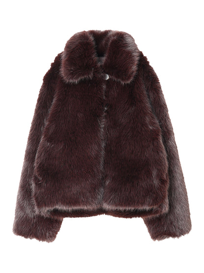 faux fur big jacket
