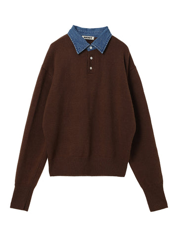 denim collar raccoon KNIT – NKNIT