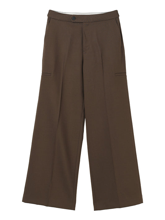 low rise worsted slacks