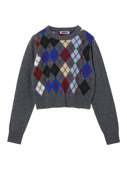 mix argyle pattern KNIT