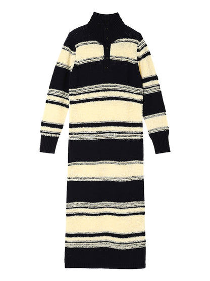 Diagonal stripes KNIT dress