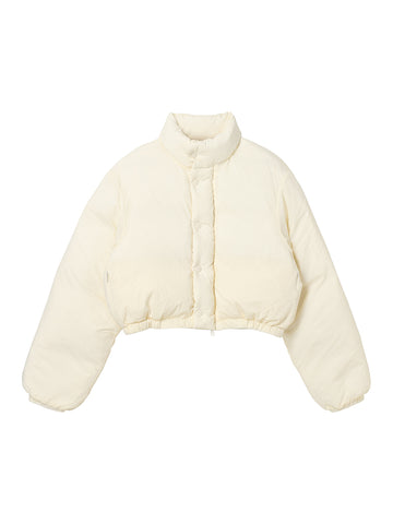 short balloon down jacket – NKNIT