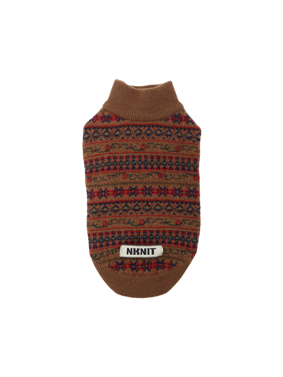 jacquard pattern dog KNIT