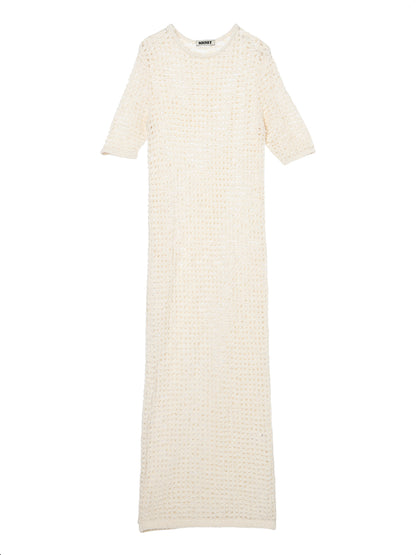 dry sheer KNIT long dress