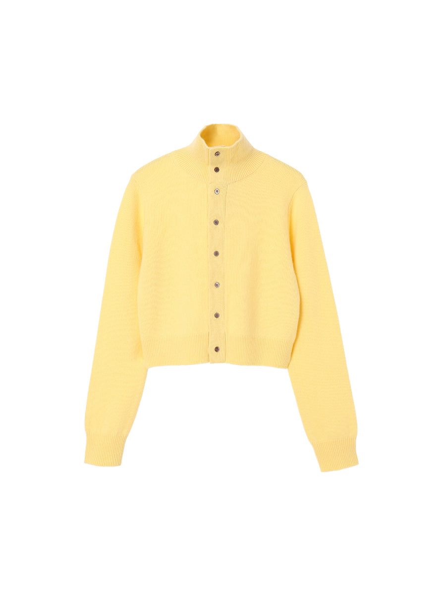 cashmere high neck KNIT cardigan　【small】