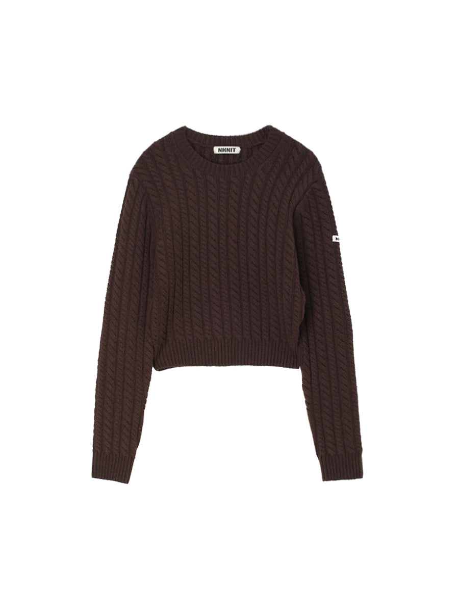 wool cable KNIT
