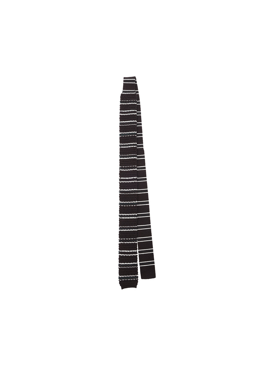 striped KNIT tie