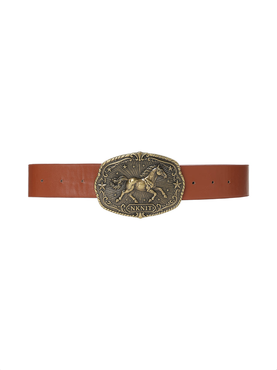 heritage horse buckle belt