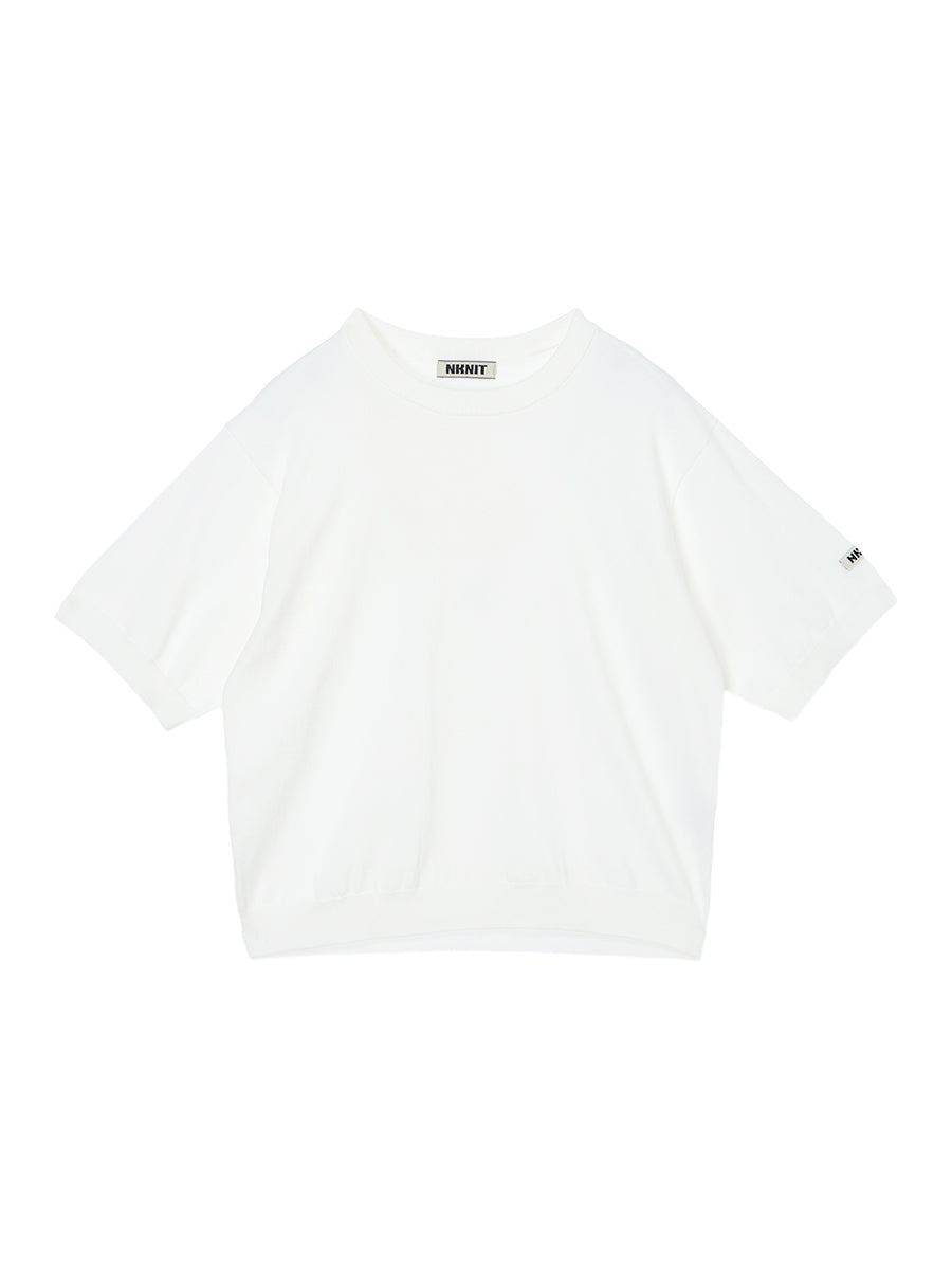 トップス NNIT cotton/acetate KNIT t-shirt(medium) cotton/acetate KNIT t-shirt(medium) – NKNIT