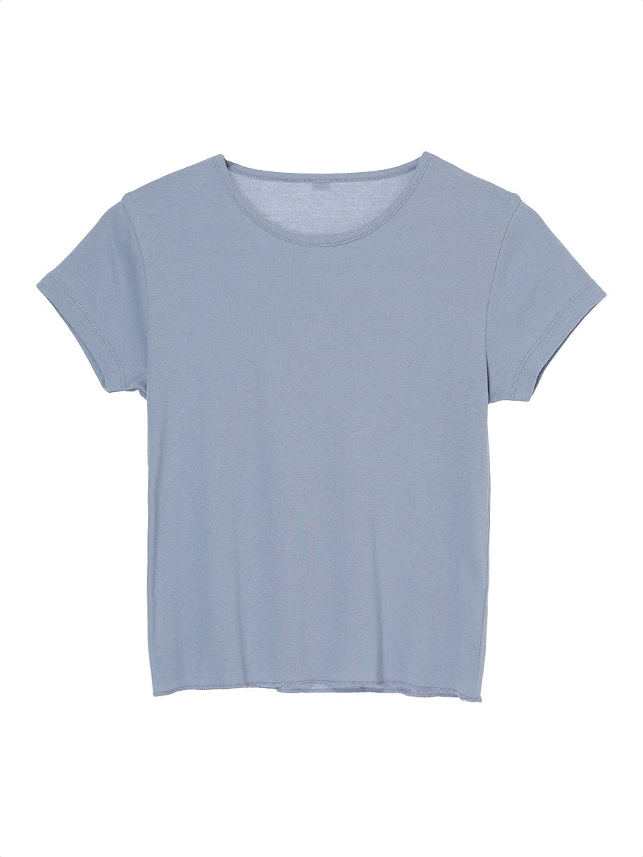 cotton/cashmere feathery T-shirt (mini)