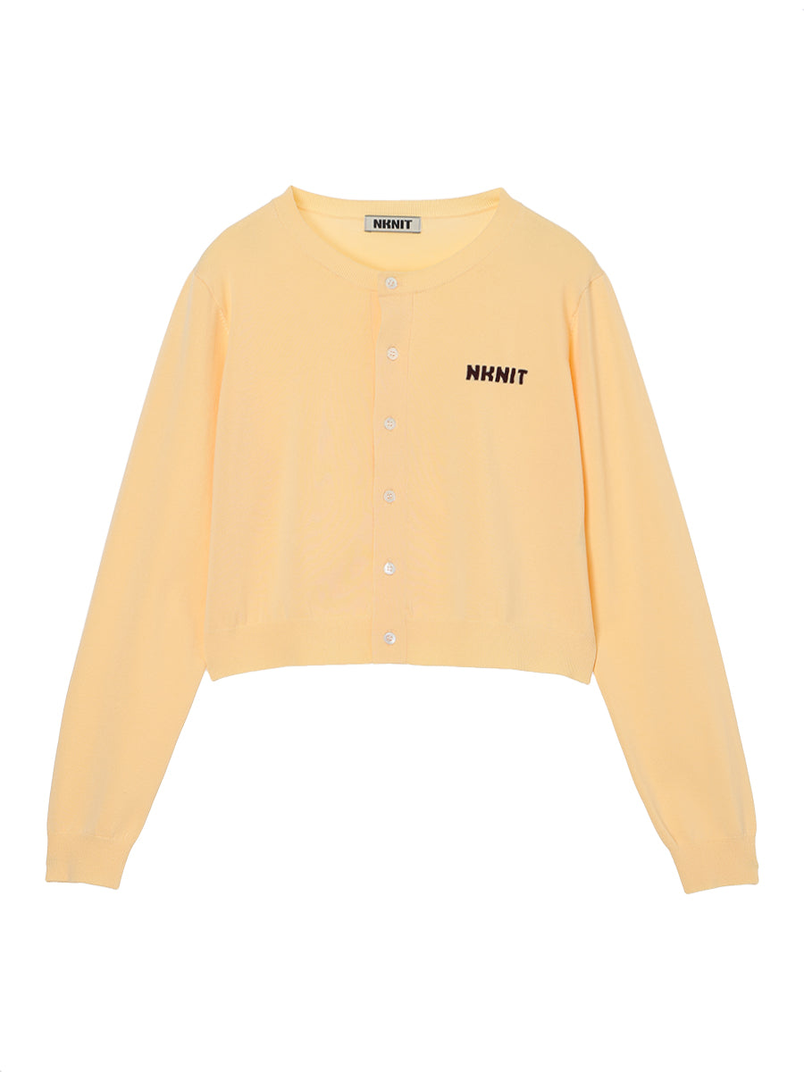 NKNIT logo cardigan