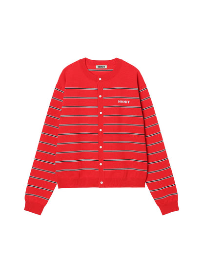 NKNIT logo cardigan