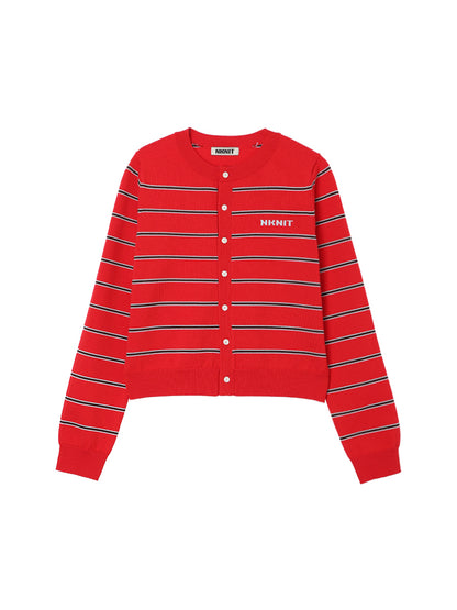 NKNIT logo cardigan