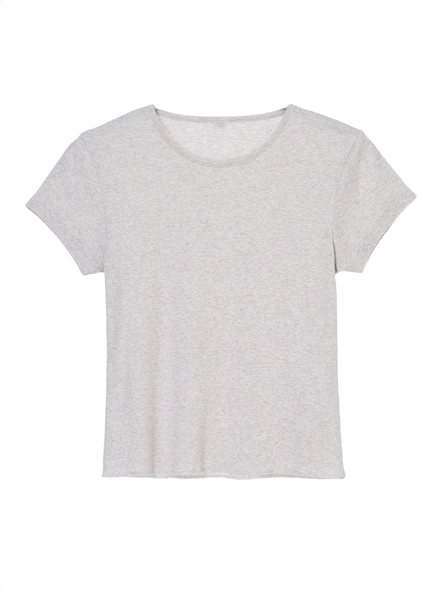 cotton/cashmere feathery T-shirt (mini)