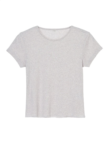 cotton/cashmere feathery T-shirt (mini)