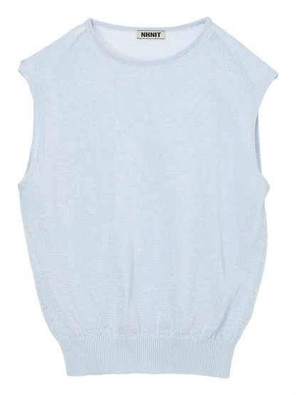 crispy cotton sleeveless KNIT