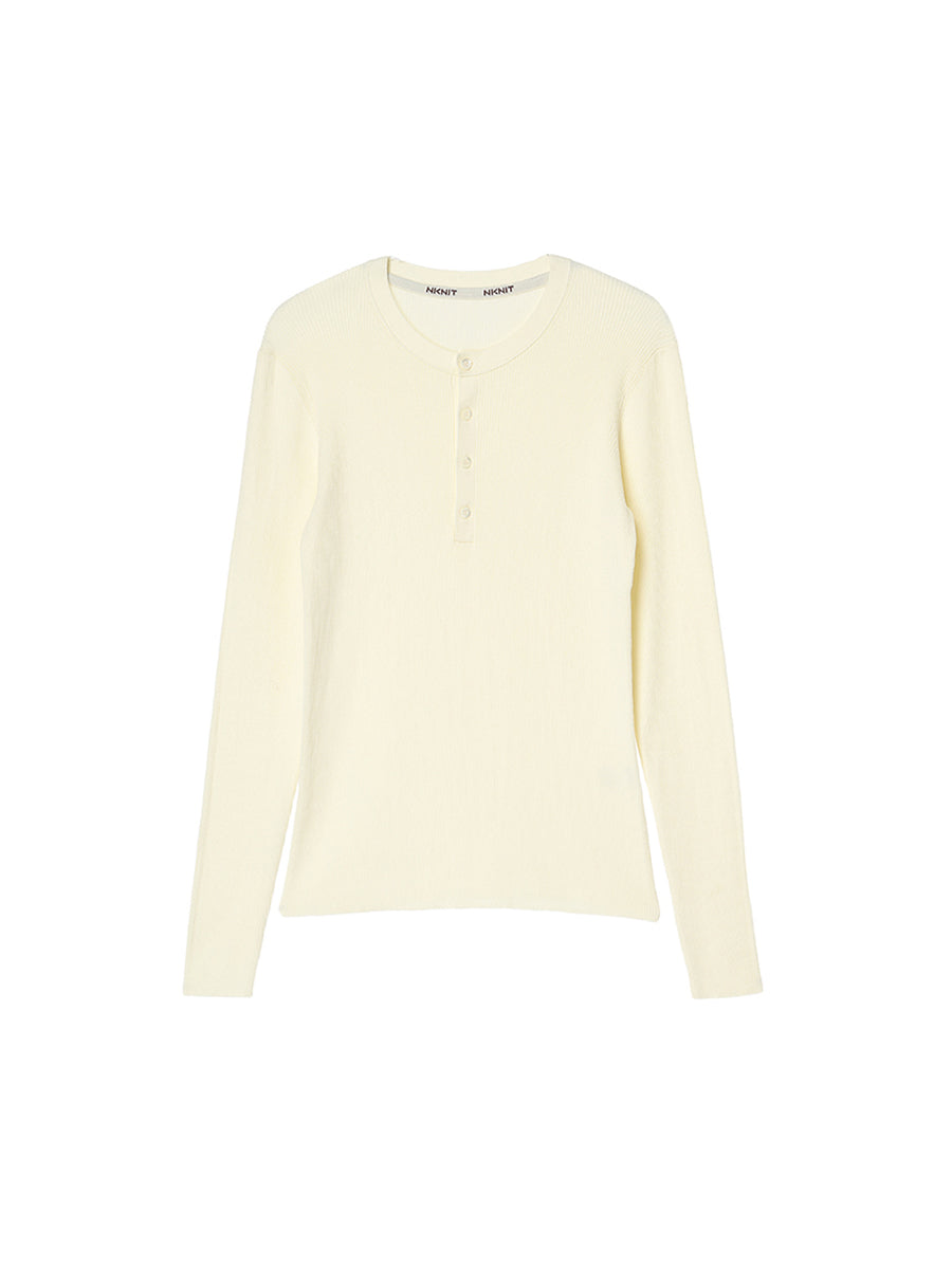 cotton henley KNIT