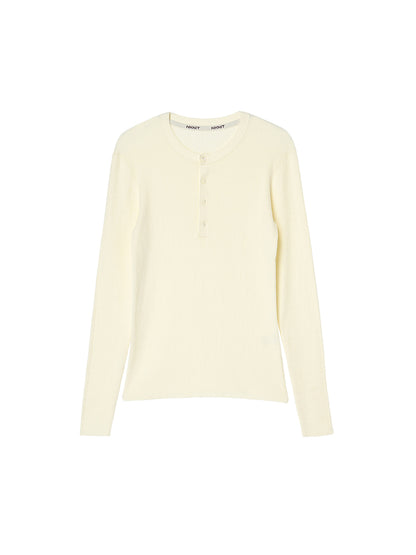 cotton henley KNIT
